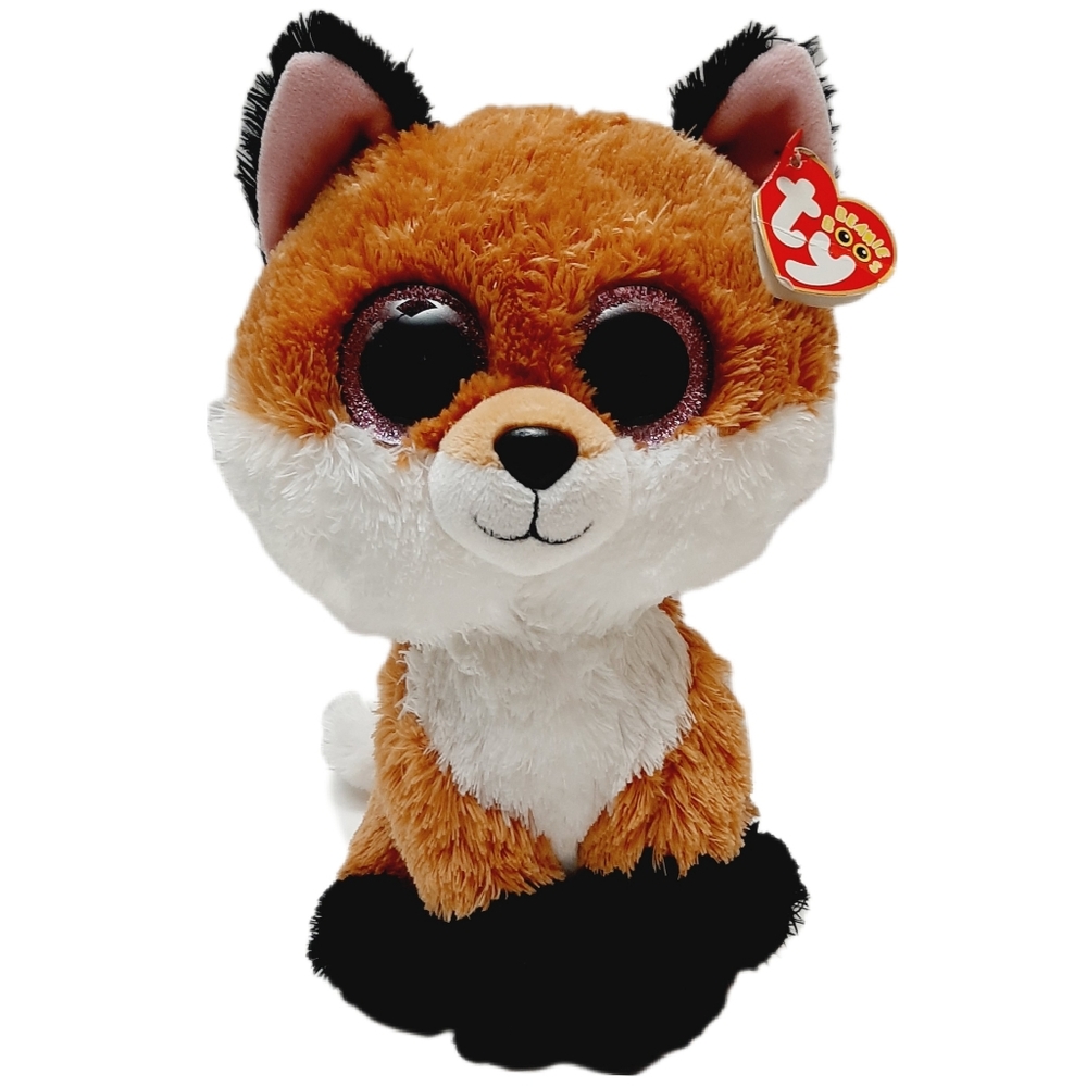 🍒 New - Rare 9" TY Beanie Baby Boos Slick The Fox Plush Soft Kids Toy